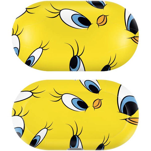 Looney Tunes Tweety Bird Super Sized Pattern Galaxy Buds Plus Skin
